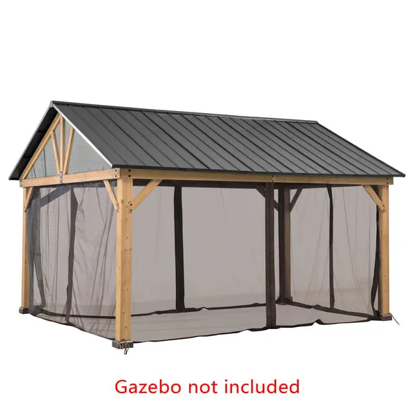 404cm x 465cm Gazebo Netting for Cedar Gazebo