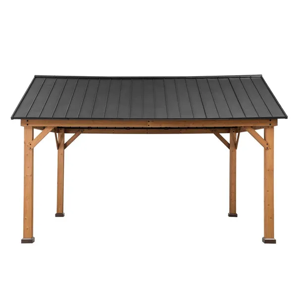 REBRA Cedar Wood Gazebo - 404cm x 465cm