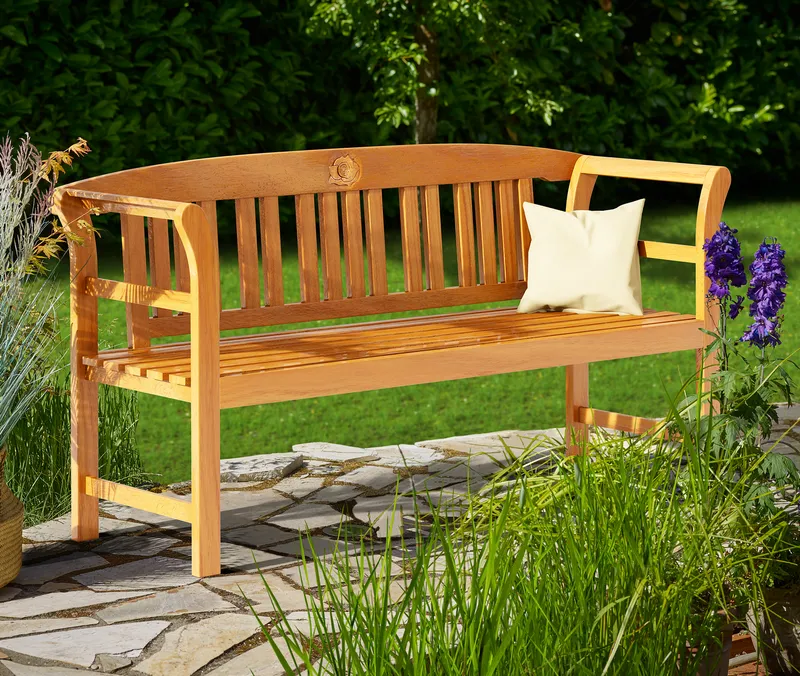 Gartenbank Rose Eukalyptusholz FSC®-zertifiziert 157x45x82cm