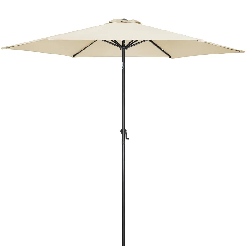 Sonnenschirm Beige Alu Ø300cm UV-Schutz 80+